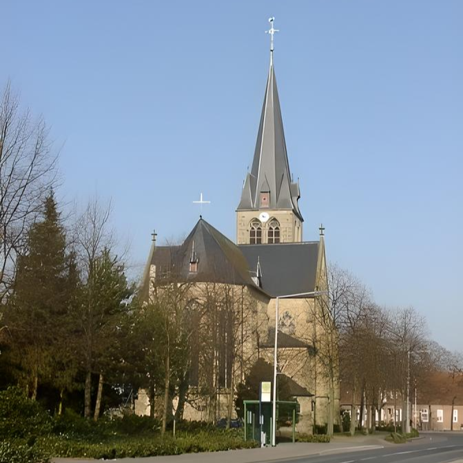 Ein Foto St. Johannes Baptist Kirche in Rheine-Mesum.